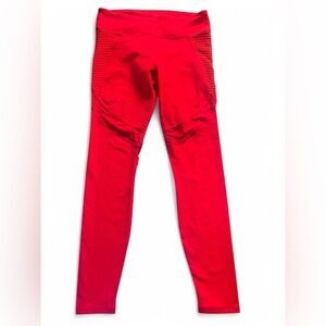 Fabletics Women’s Bright Red Leggings. Power Hold. Size Small.